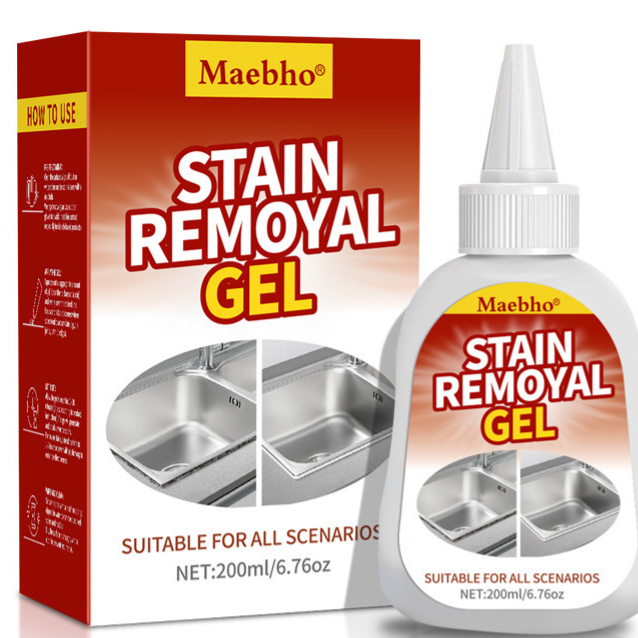 Mold-removal gel for washing machine tub cleaning