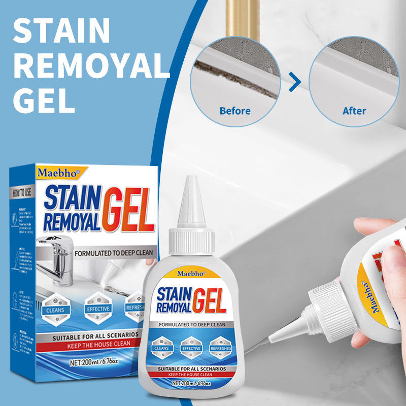 Mold-removal gel for washing machine tub cleaning