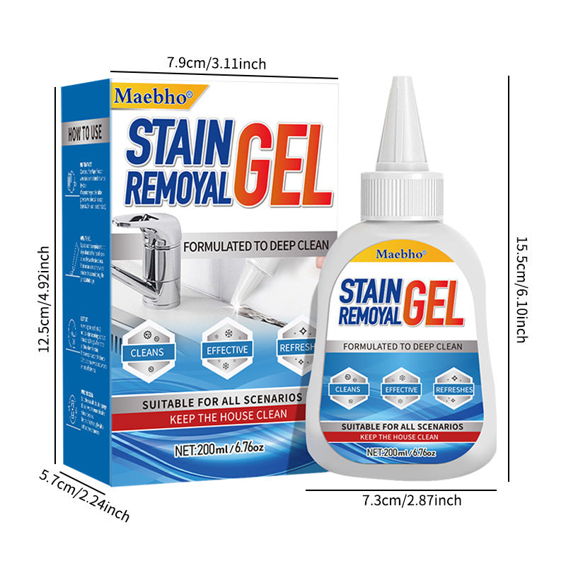 Mold-removal gel for washing machine tub cleaning
