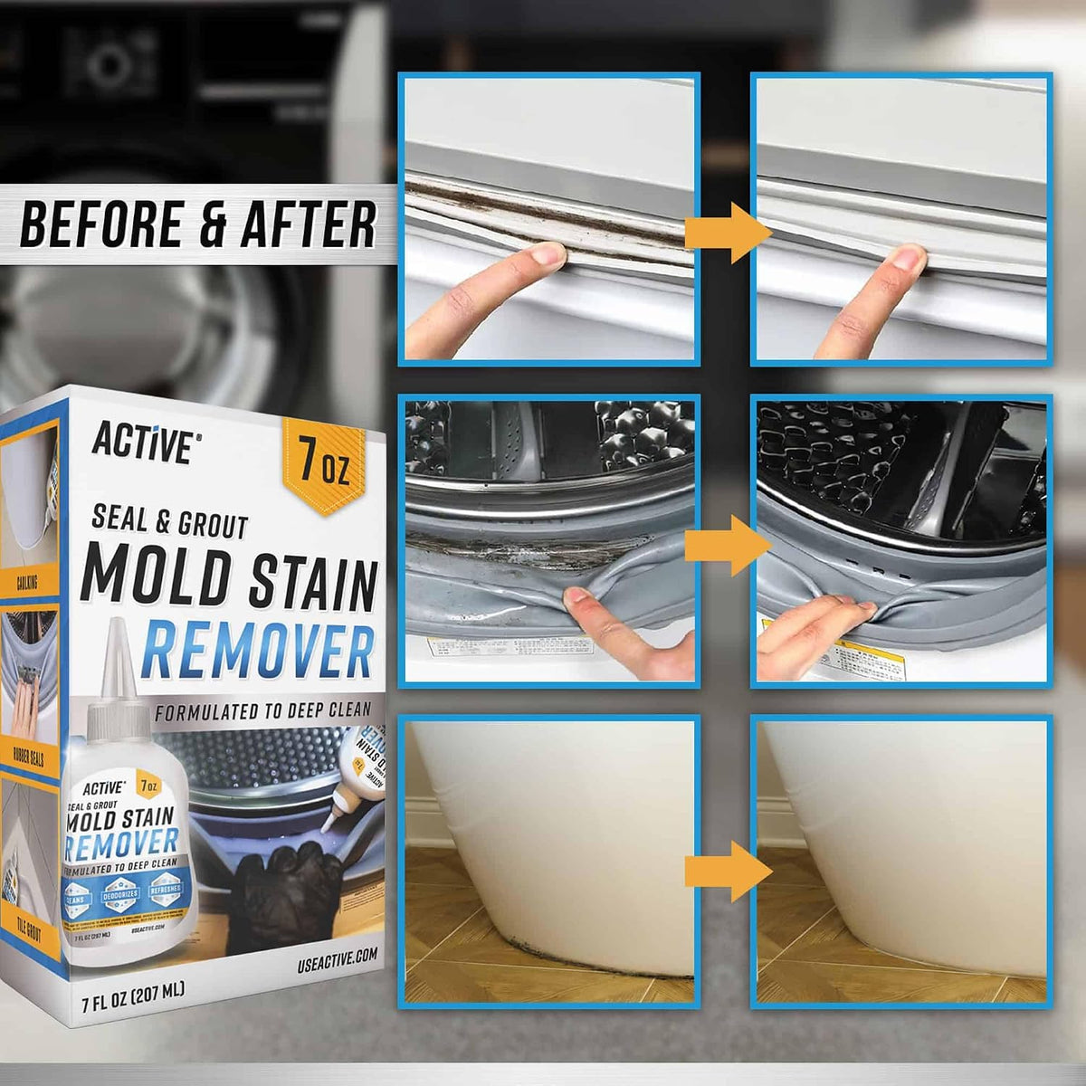 Mold & Grout Stain Remover Gel