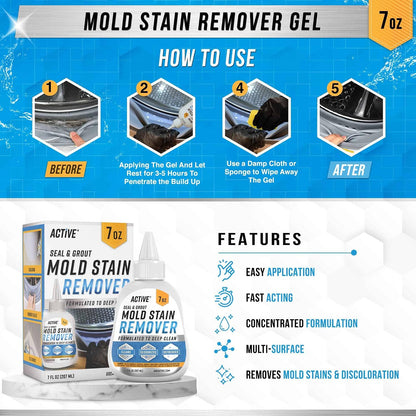 Mold & Grout Stain Remover Gel