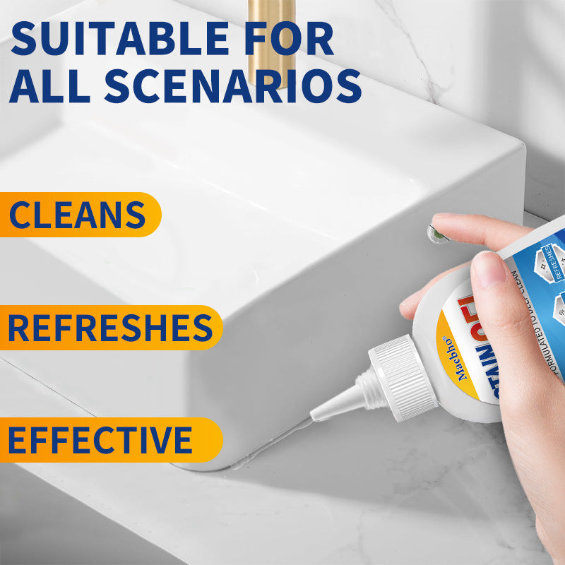 Mold-removal gel for washing machine tub cleaning
