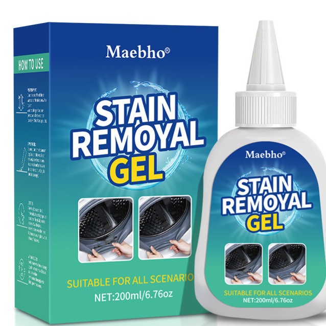 Mold-removal gel for washing machine tub cleaning